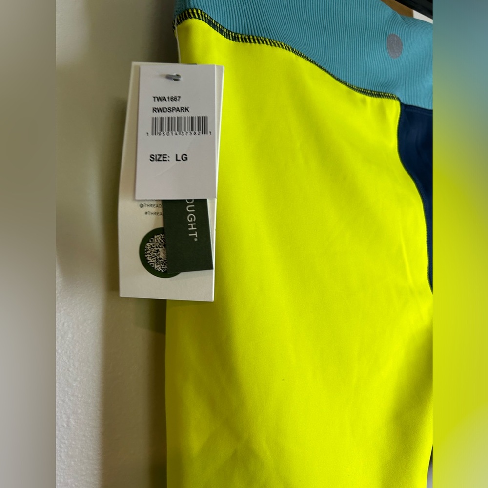 NWT THREADS 4 THOUGHT REACTIVE COLOR BLOCK SHORTS SIZE L - Picture 3 of 4